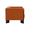 Octavia Boucle Fabric Lounge Chair in Orange
