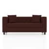 Windsor Premium 2 Seater Fabric Sofa in Deep Crimson Velvet Colour