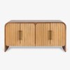 Linn Solid Wood Sideboard in Brown Colour