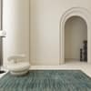 Jaipur Rugs Striped Wool And Viscose 5x8 Feet Medium Grey Hand Tufted Rug Carpet