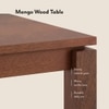 Atlas Solid Wood 6 Seater Compact Dining Table With Rickman Lounge Chairs