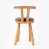 Kiko Solid Wood Comfy Chair in Brown Colour