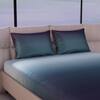 Stoa Paris 300TC UltrSatin Double Bedsheet Set Satin Double Blue Teal