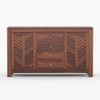 Alacca Sheesham Wood Sideboard In Provincial Teak Finish
