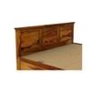 Stainfleld Sheesham Wood King Size Bed Box Storage Storage Honey OakOak Finish (72 x 78 inches)