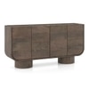Nura Solid Wood Sideboard In Danish Walnut Finish