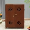D'Dass Big Wooden Temple For Pooja Cabinet In Home and Office With Door