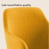 Owen Lounge Chair in  Matte Mustard Yellow Colour