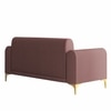 Veniza Velvet 2 Seater Sofa In Peech Colour