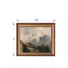 Artistry Black Brown Rustic Mountain Landscape Printed Canvas Wall Prints Set of 1 Multicolor Matte