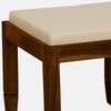 Sheesham Wood Coffee Table Set In Scratch Resistant Provincial Teak Finish With Cushioned Stools