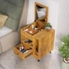 Hexa Red Engineered Wood Dressing Table in Giant Wood Colour