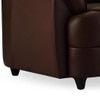 Berry 1 Seater Leatherette Sole in Cocoa Brown Colour