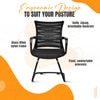 Kepler Brooks Dazzle Visitor Chair in Black Colour