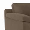 Esquel Premium 1 Seater Fabric Sofa in Truffle Beige Velvet Colour