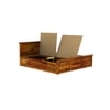Stainfleld Sheesham Wood Queen Size Bed Box Storage Storage Honey OakOak Finish (60 x 78 inches)