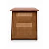 Kasvya Cane and Solid Wood Bedside Table