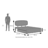 Nimbus Solid Wood Queen Size Bed With Drawer Storage (Teak Finish)