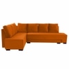 Melo 3 Seater Fold Out Sofa cum Bed  in Orange Colour