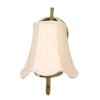 Devansh Gold Wall Mounted Lamp With Off-White Cotton Shade