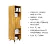 Hexa Engineered Wood Bookshelf Multipurpose Storage Rack in Giant Wood Colour