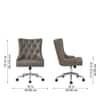 Doe Buck Amparo Grey Leatherette Executive Office Chair