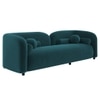 Homro Velvet 3 Seater Sofa in T Blue Colour