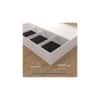 Pingala Engineered Wood Queen Size Bed In White Finish