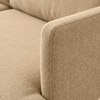Modernelegance Wood Right Aligned 3-Seater With Upholstery Non Storage Sofa In Brown Colour