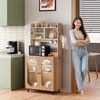 Stellar Multipurpose Storage Cabinet (Medium Size with Upper Storage, Oak)