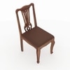 James Solid Wood Dining Chair in Urban Teak Finish