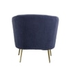 CITIUM Fabric Accent Chair in Blue Colour