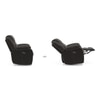 Atticus Single Seater Swivel Rock Recliner in Urban Grey Colour