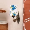 Devansh Metal Electric Wall Light in Antique Gold Colour with Multi Shade Count of 1 Light