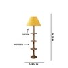 Devansh Shelf Wooden Floor Lamp