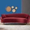 Corpen Fabric Sofa (Maroon)