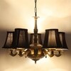 Devansh Gold Wall Mounted Lamp With Black Cotton Shade