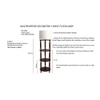 Alaca 14" 3 Shelf Floor Lamp White Shade