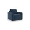 Apollo Compact Sofa Set (Colour : Lapis Blue, Cushion : Soft, Back Type : Regular, Seater : 3+1+1)