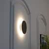 Torino Cool White Round Outdoor Wall Light