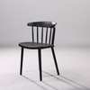 Kepler Brooks Aura Cafeteria Dining Chair in Black Colour