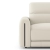 Linaro Leather 3 Seater Double Motor Recliner In Grey Colour
