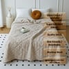 Pista Floral 300 Cms Cotton Double Bed Size Comforter From Threads