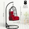 Premium Diesel Single Seater Spyder Swing Chair Red