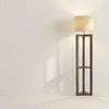 Triad Beige Jute Floor Lamp with Beige Jute Base