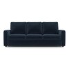 Apollo Compact High Back 3 Seater Fabric Sofa in Cobalt Colour