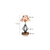 Kalani Multicolor cotton Table lamp with Wood & Iron Base