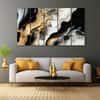 The Castle Decor Marble Abstract Wall Painting Wooden Framed Digital Painting 27x48 Inch (Style 2)