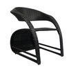 Bendigo Wicker Chair In Black Finish