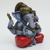 Ganpati Polyresin  Figurine in Blue Colour